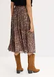 Gonna midi in mesh morbido, bonprix
