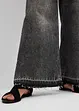 Jeans cropped wide leg, vita alta, bonprix