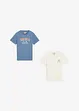 T-shirt in puro cotone biologico (pacco da 2), bonprix