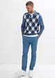 Pantaloni Regular‑Fit in twill di cotone, con pinces e gamba dritta, bonprix