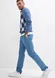 Pantaloni Regular‑Fit in twill di cotone, con pinces e gamba dritta, bonprix