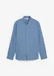 Camicia in puro cotone a maniche lunghe con toppe ai gomiti, bonprix