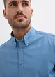 Camicia in puro cotone a maniche lunghe con toppe ai gomiti, bonprix