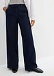 Jeans wide leg super soft, vita alta, bonprix