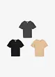 T-shirt in puro cotone biologico (pacco da 3), bonprix