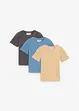 T-shirt in puro cotone biologico (pacco da 3), bonprix
