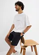 T-shirt in puro cotone biologico con scritta in 3D, loose fit, bonprix