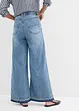 Jeans cropped wide leg, vita alta, bonprix
