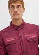 Camicia a maniche lunghe in puro cotone effetto lavato, bonprix