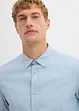 Camicia elasticizzata con cotone, slim fit, bonprix