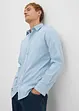 Camicia elasticizzata con cotone, slim fit, bonprix