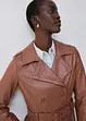 Trench in pelle, bonprix