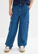 Jeans cargo regolabili in vita loose fit, straight, bonprix
