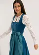 Abito bavarese midi con velluto (set 2 pezzi), bonprix