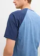 Maglia serafino a maniche corte in puro cotone biologico effetto lavato, bonprix