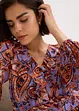Blusa di chiffon con volant, bonprix