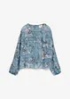 Blusa in chiffon con ruches, bonprix