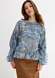 Blusa in chiffon con ruches, bonprix