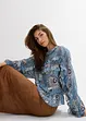 Blusa in chiffon con ruches, bonprix