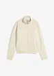 Felpa con zip in puro cotone biologico, bonprix
