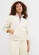 Felpa con zip in puro cotone biologico, bonprix