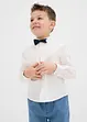 Camicia a maniche lunghe e papillon (set 2 pezzi), bonprix