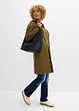 Felpa extra lunga con zip e spacchi laterali, bonprix