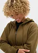 Felpa extra lunga con zip e spacchi laterali, bonprix