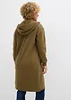 Felpa extra lunga con zip e spacchi laterali, bonprix