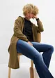 Felpa extra lunga con zip e spacchi laterali, bonprix