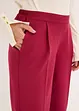 Pantaloni con elastico in vita e piega stirata, bonprix