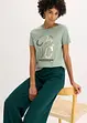 T-shirt con stampa glitterata, bonprix