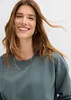 Felpa con inserto in pizzo, bonprix