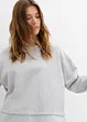 Felpa con inserto di camicia, bonprix