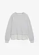 Felpa con inserto di camicia, bonprix