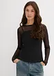 Maglia in mesh a maniche lunghe, bonprix
