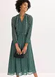 Abito di chiffon con rifiniture a contrasto, bonprix