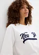 Felpa oversize in misto cotone morbido, bonprix