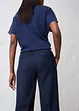 Pantaloni a zampa in misto lana, bonprix