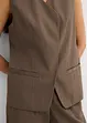 Gilet lungo con trama twill, bonprix