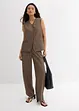 Gilet lungo con trama twill, bonprix