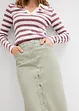 Gonna midi in twill, bonprix