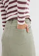 Gonna midi in twill, bonprix