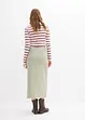 Gonna midi in twill, bonprix