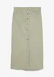 Gonna midi in twill, bonprix