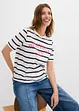 T-shirt in puro cotone a righe, bonprix
