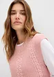 Gilet in maglia di misto cotone, bonprix