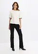 Pantaloni in twill con borchiette, bonprix