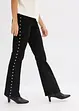 Pantaloni in twill con borchiette, bonprix