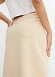 Gonna in twill con frange sottili, bonprix